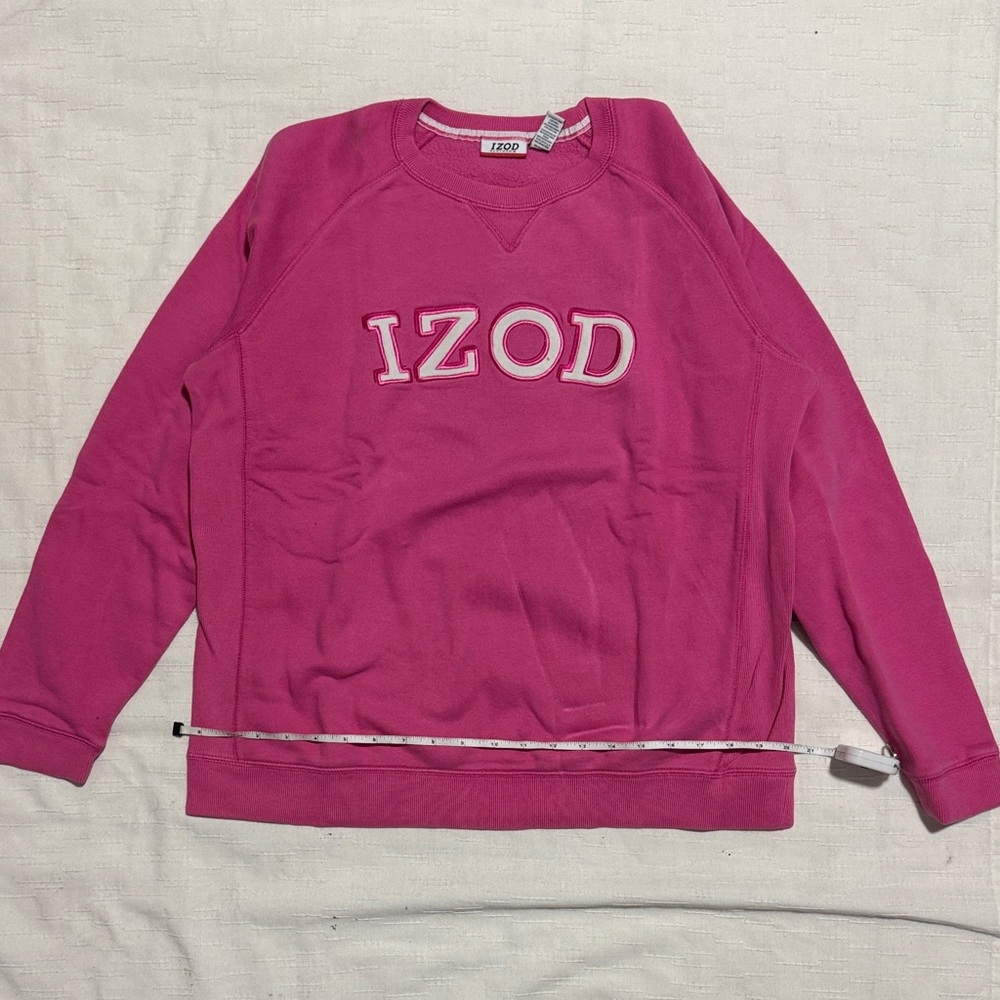 Vintage IZOD Pink fuchsia Sport Sweatshirt large